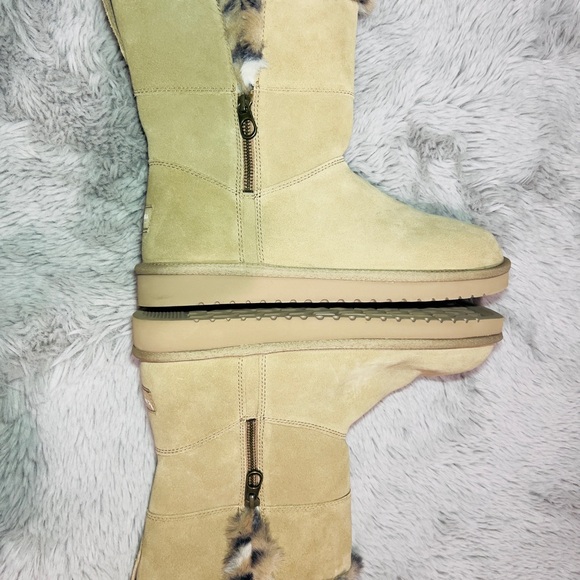 Koolaburra by UGG Aribel Short Cheetah Fur Boots - Picture 4 of 8